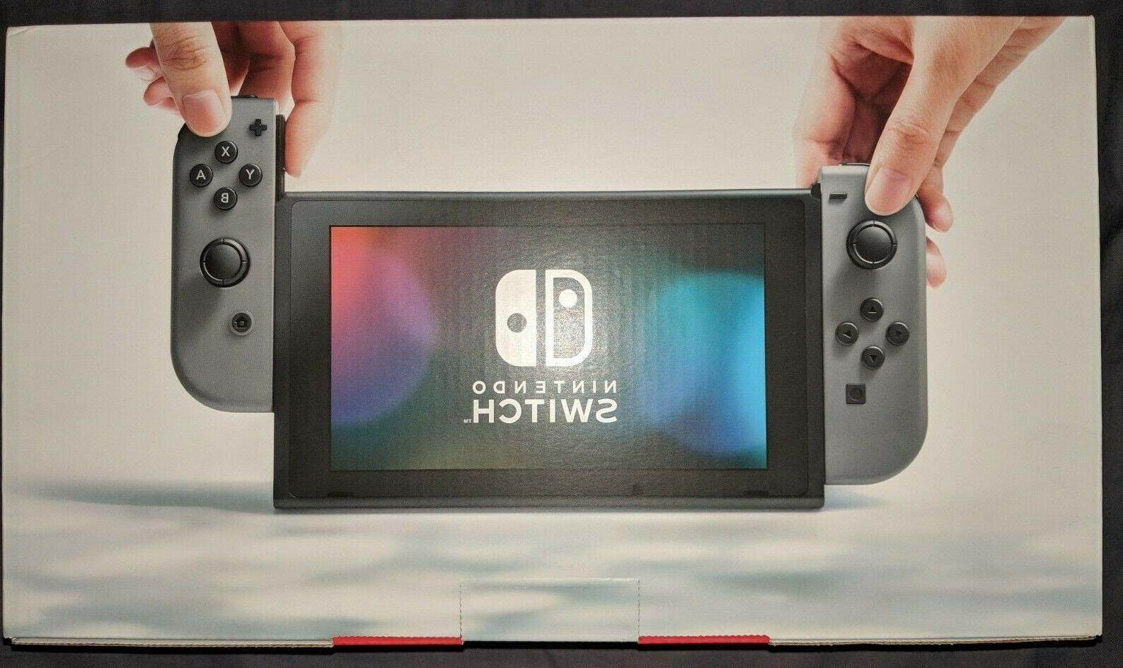 Nintendo Switch Game System Console Gray/Grey JoyCon BRAND
